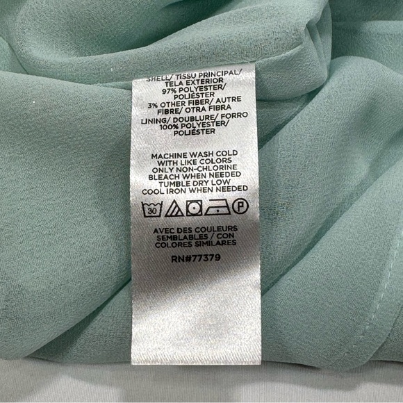 Ann Taylor Women's Petite Shimmer Clip Dot Pleated Ruffle Blouse XS XSP Shirt - Picture 7 of 8